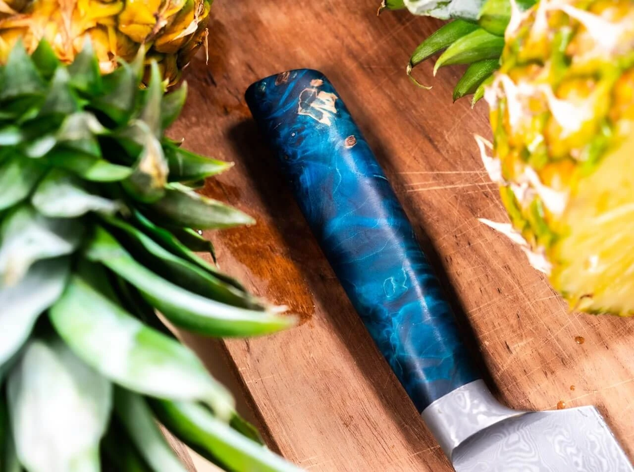 Riviera Damast Chefmesser 4 Riviera Damast Chefmesser – Bild 4