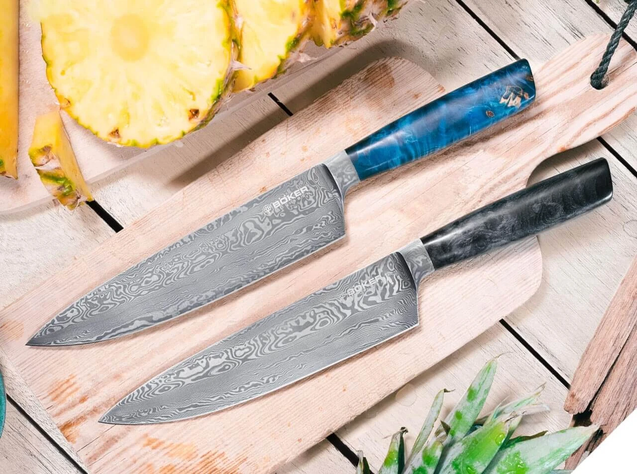 Riviera Damast Chefmesser 6 Riviera Damast Chefmesser – Bild 6