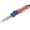 Small CTK-1 Cerakote American Flag Dagger 1-Side Serrated