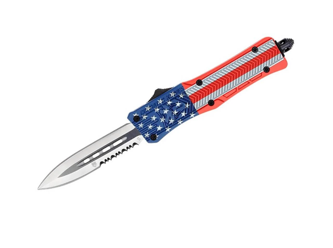 Small CTK-1 Cerakote American Flag Dagger 1-Side Serrated 1 Small CTK-1 Cerakote American Flag Dagger 1-Side Serrated