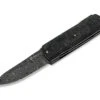 Silver Sport Knife Damascus CF Black