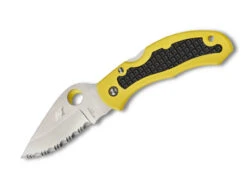 Spyderco Snap-It Salt Lightweight Yellow Serrated