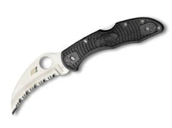 Spyderco Tasman Salt 2 Lightweight Black H1 Serrated