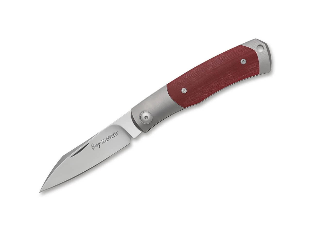 Viper Hug II Titanium G10 Red 1 Viper Hug II Titanium G10 Red
